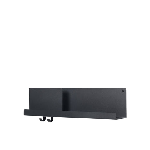 Wandregal "Folded Shelves", schwarz