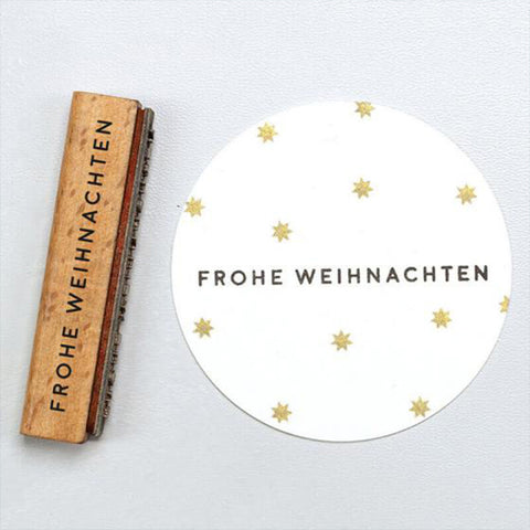 Stempel "Frohe Weihnachten"