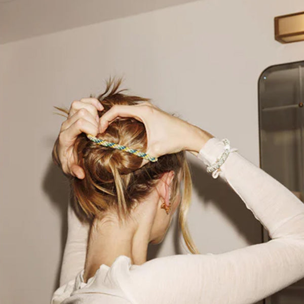 Haar- und Armband "Kknekki", slim, mix light yellow gold
