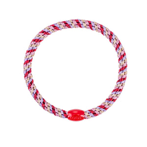 Haar- und Armband "Kknekki", slim, Mix lavender bodeaux glitter