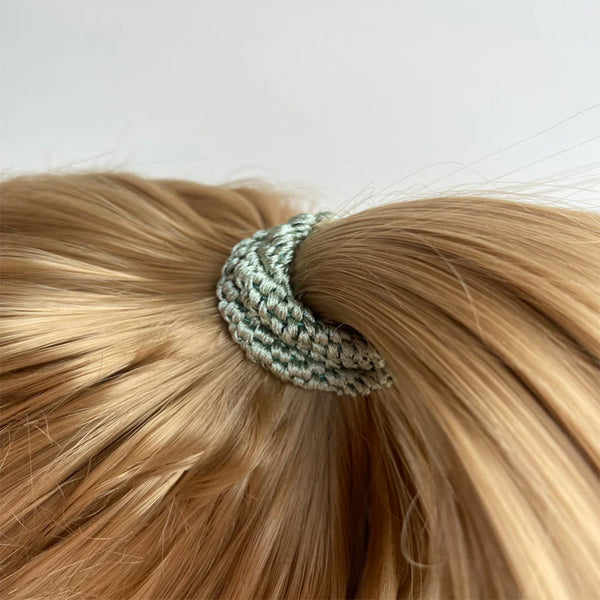 Haar- und Armband " Kknekki", dusty lind green