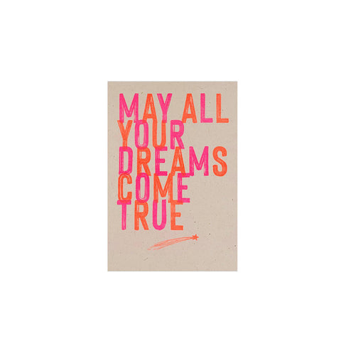 Postkarte "May all your dreams"