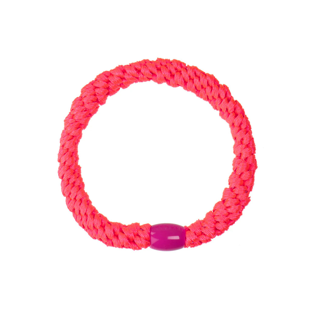 Haar- und Armband "Kknekki", neon pink