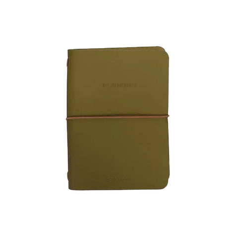 Notizbuch, veganes Leder, olive