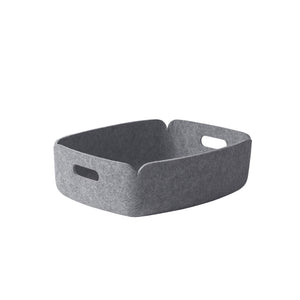 Flacher Korb “Restore Tray”, grey melange
