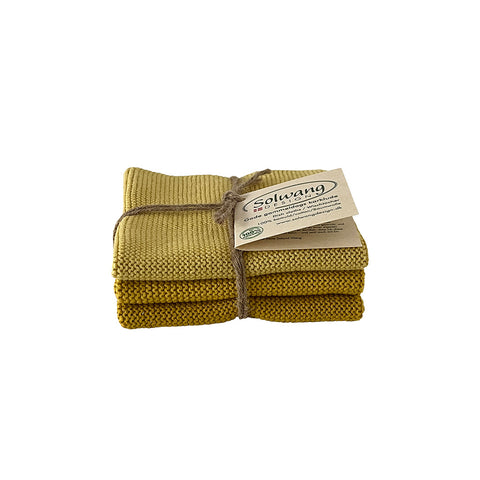 Wischtuch, 3er-Set, Safran Kombi
